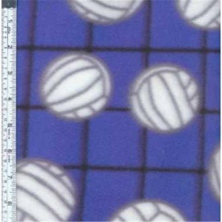 TEXTILE CREATIONS Textile Creations MFP-330-01 Sport Fleece; Volleyballs Royal MFP-330-01